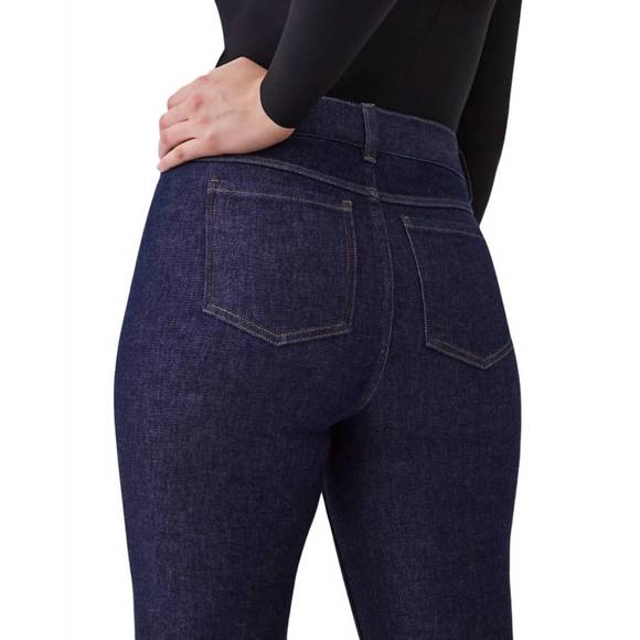 NEW SPANX kick flare jeans in raw indigo - Picture 4 of 4